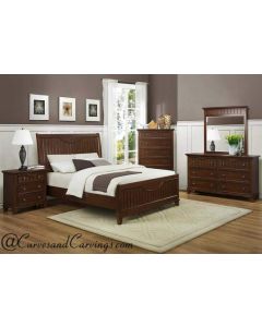 Curves & Carvings Bedroom Set- BED0205