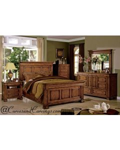Curves & Carvings Bedroom Set- BED0235