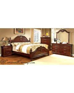 Curves & Carvings Bedroom Set- BED0238