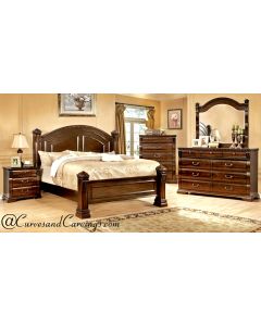 Curves & Carvings Bedroom Set- BED0240