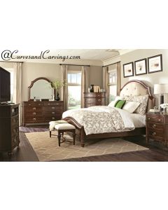 Curves & Carvings Bedroom Set- BED0242