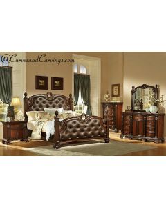 Curves & Carvings Bedroom Set- BED0249
