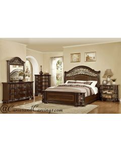 Curves & Carvings Bedroom Set- BED0251