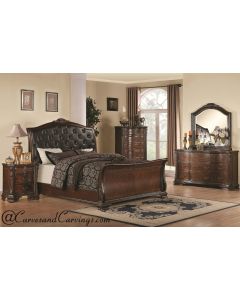Curves & Carvings Bedroom Set- BED0255