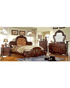 Curves & Carvings Bedroom Set- BED0258