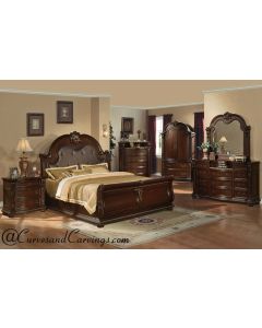 Curves & Carvings Bedroom Set- BED0260