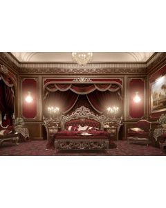 Curves & Carvings Hyderabad Classic Signature Luxury Bed - C&C BED0117
