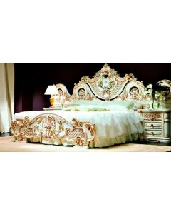 Curves & Carvings Classic Roman Victorian Bed - C&C BED0120