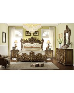 Curves & Carvings Bangalore Classic Teak Wood Luxury Bed - C&C BED0122