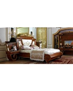 Curves & Carvings Classic Antique Oriental Bed - C&C BED0128