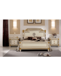 Curves & Carvings Bengaluru Classic Italian Bed - C&C Bedroom Set 0179