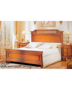 Curves & Carvings Teak Wood Bangalore Modern Bed - C&C BED0057