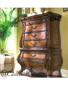 Curves & Carvings Classic Italian Chest of Drawers - C&C CAB0056