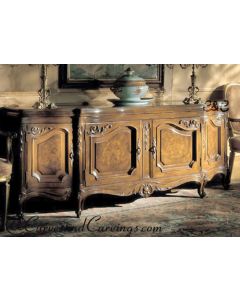 Curves & Carvings Classic Teak Wood Cabinet - C&C CAB0060