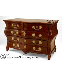 Curves & Carvings Classic Wooden Mumbai Chest of Drawers - C&C CAB0100