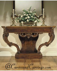 Curves & Carvings Classic Console Table - C&C CON0021