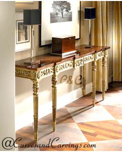 Curves & Carvings Neo-Classic Bangalore Console Table - C&C CON0061