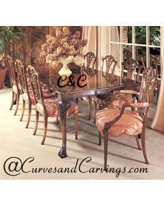 Curves & Carvings Vintage Italian Dining Table - C&C DTC0016