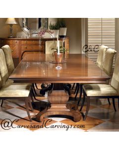 Curves & Carvings Premium Collection Dining Table Set - C&C DTC0024