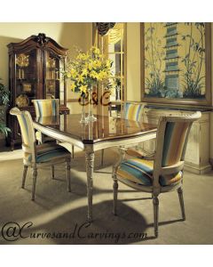 Curves & Carvings Signature Collection Dining Table Set - C&C DTC0032