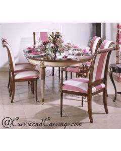 Curves & Carvings Classic Vintage Sydney Dining Table  - C&C DTC0036