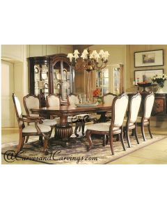 Curves & Carvings Classic Indian Heritage Royal Dining Table Set - C&C DTC0058