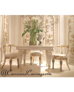 Curves & Carvings Signature Collection Dining Table Set - C&C DTC0084