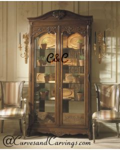 Curves & Carvings Vintage Classic Mumbai Display Cabinet - C&C DU0025
