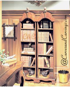 Curves & Carvings Classic Book Cabinet - C&C DU0036
