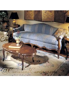 Curves & Carvings Classic Teak Sofa - C&C SOF0006