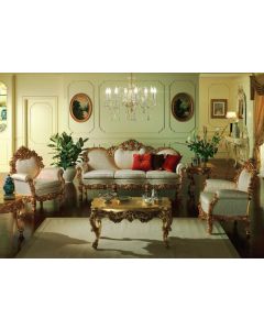 Curves & Carvings Royal Classic Gold Dubai Sofa - C&C SOF0025