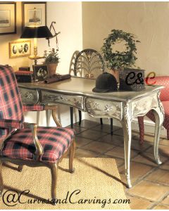 Curves & Carvings Signature Collection Study Table - C&C STUDY0005