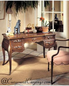 Curves & Carvings Classic Collection Study Table - C&C STUDY0006