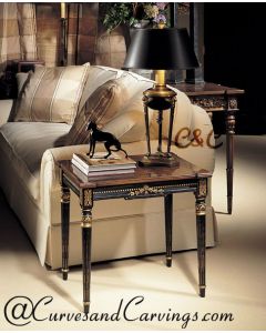 Curves & Carvings Italian Classic Side Table - C&C TAB0045