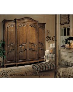 Curves & Carvings Classic Collection Wardrobe - C&C WAR0002