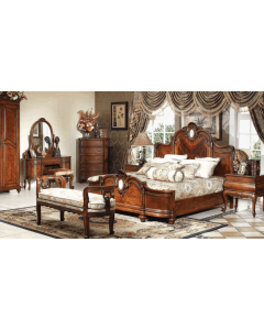 Curves & Carvings Bedroom Set- BED0205