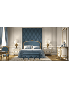 Curves & Carvings Classic Toronto French White Bed - C&C BED0176