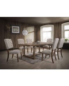 Curves and Carvings Classic Golden Royal Dining Table Set 0721