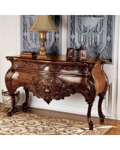 Curves and Carvings Colonial French Console 0129