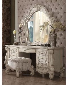 Curves and Carvings Classic Teak wood Dresser 0002