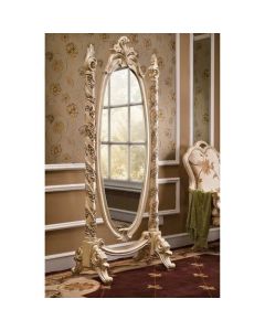 Curves and Carvings Colonial Standing Mirror 0009