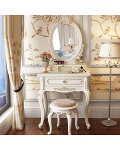 Curves and Carvings Classic French Dresser 0010