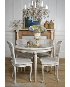 Curves and Carvings Classic Golden Royal Dining Table Set 0721