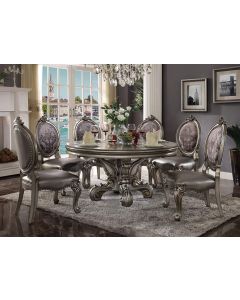 Curves and Carvings Classic Golden Royal Dining Table Set 0721