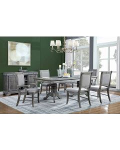Curves and Carvings Classic Golden Royal Dining Table Set 0721