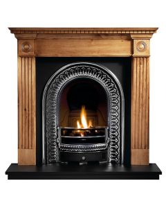 Curves & Carvings Classic Teak wood Fireplace - C&C FP0006