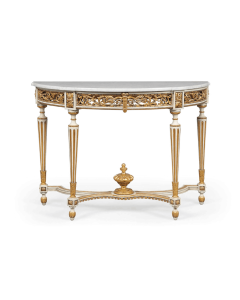 Curves and Carvings Colonial French Console 0129