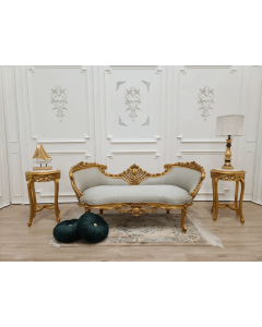 Curves & Carvings French Style Pune Settee Sofa- C&C SOF0109