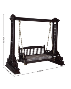 Curves & Carvings Indore Classic Teak Wood Swing- C&C SWING0007