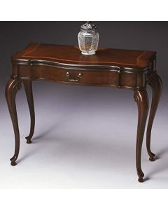 Curves and Carvings Teak Wood Victorian Classic Console 0137